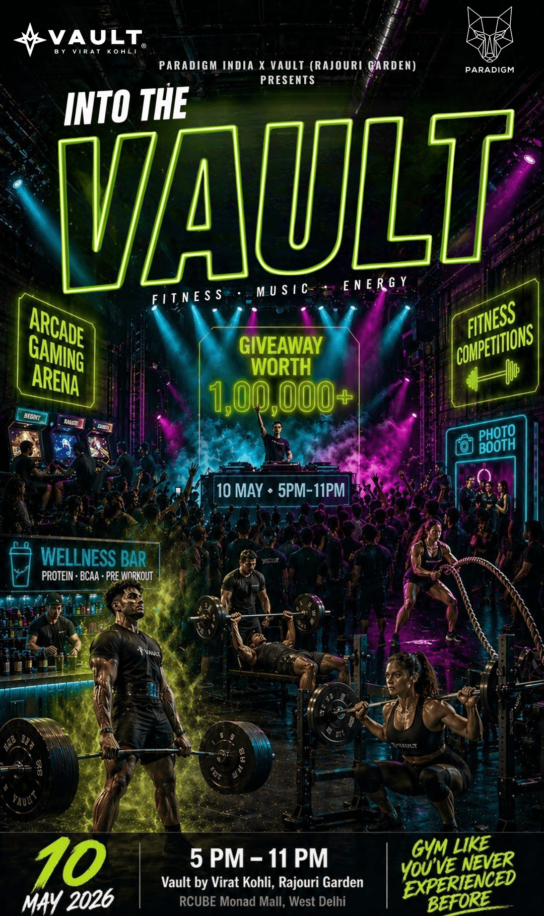Into The Vault — 10 May 2026 Event Flyer